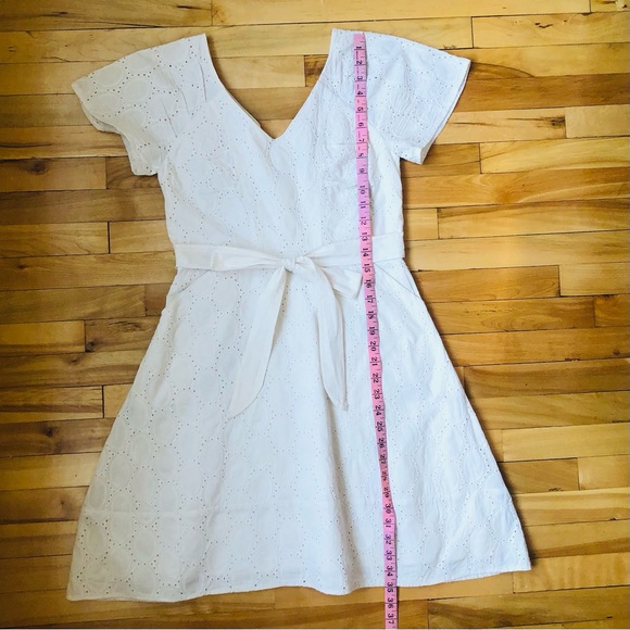 Voyons lace mini wrap dress - Picture 3 of 6